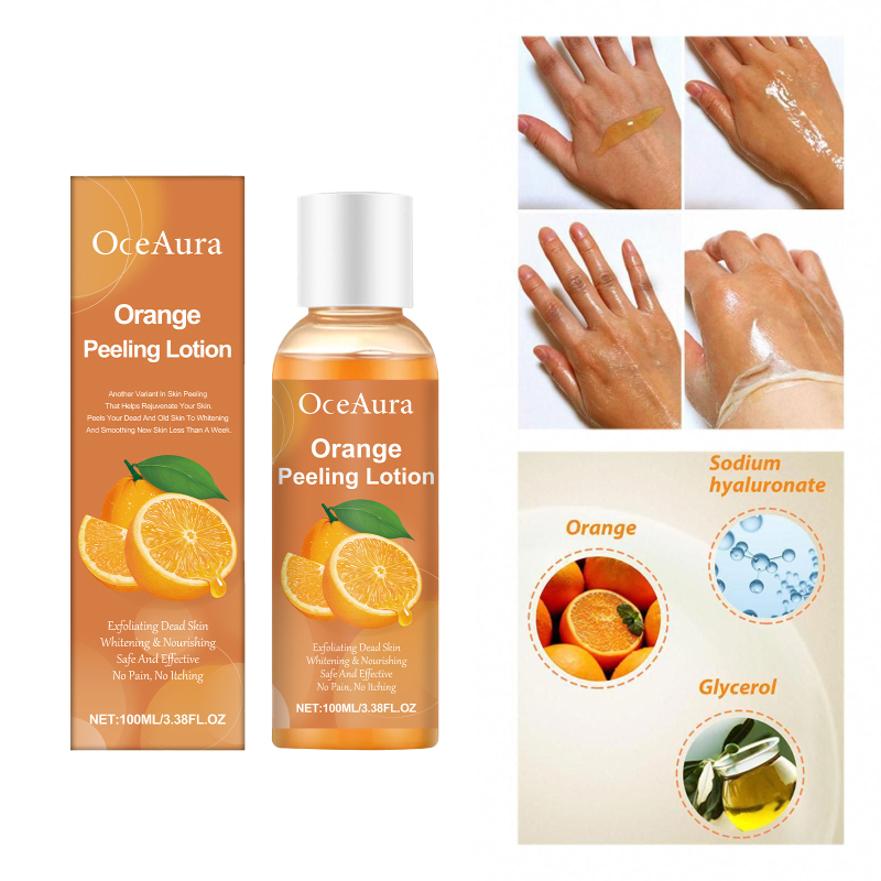 Gentle Peel-off Body Oil, Oran - Aha Bha Exfoliant ulasan dan harga