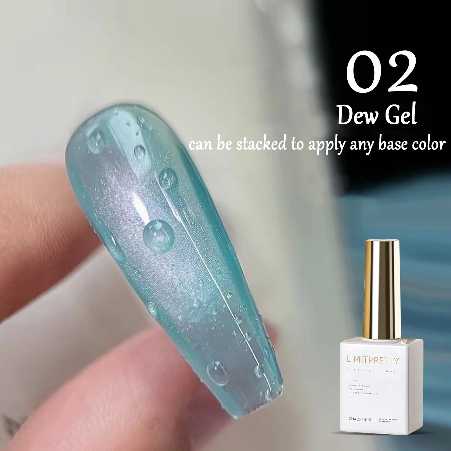 Water Drop Nail Gel Set 3D Cry - Cucumber Cooling Gel ulasan dan harga