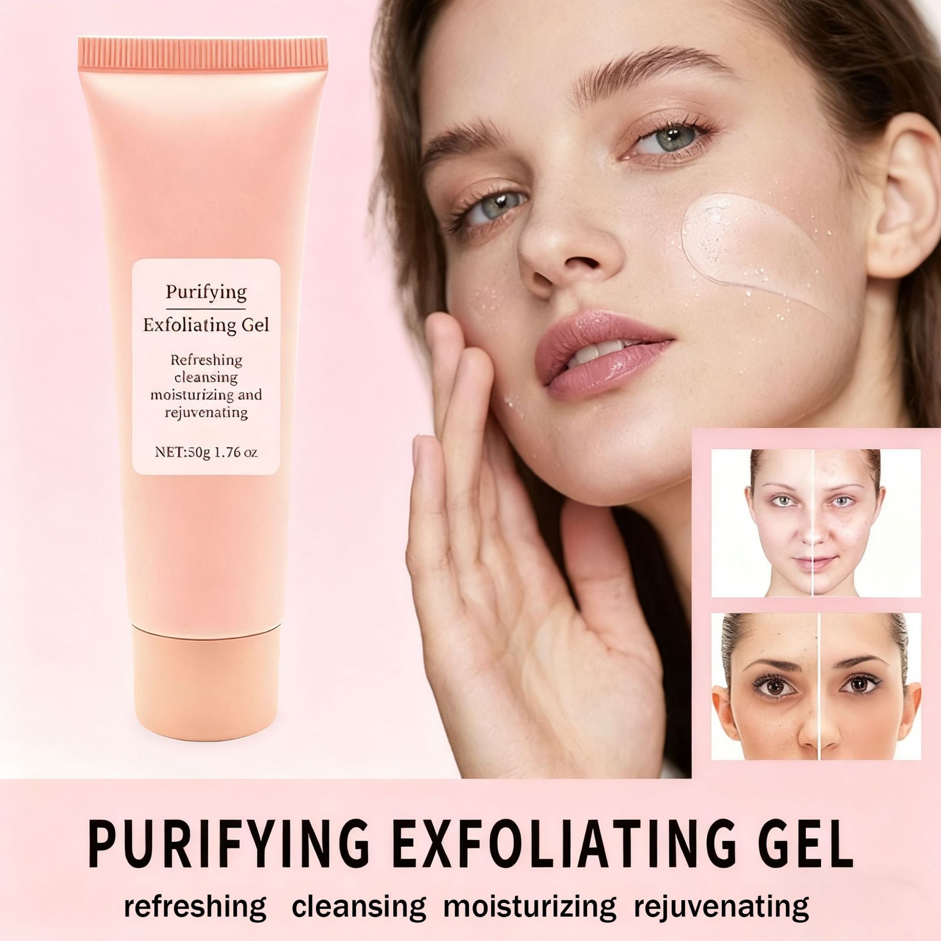 50g Face Exfoliating Gel Deep  - Aha Bha Exfoliant ulasan dan harga