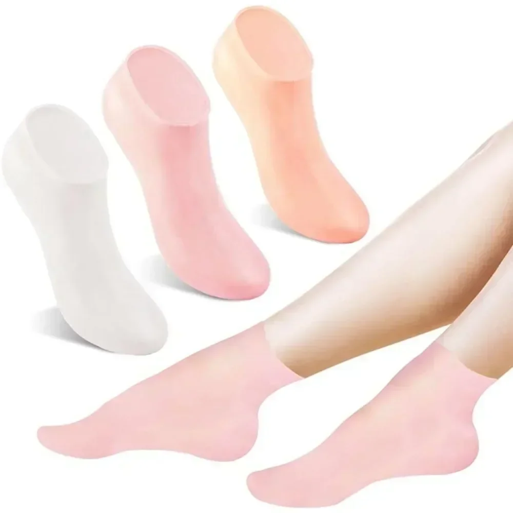 1Pair Silicone Socks Foot Spa  - Aha Bha Exfoliant ulasan dan harga