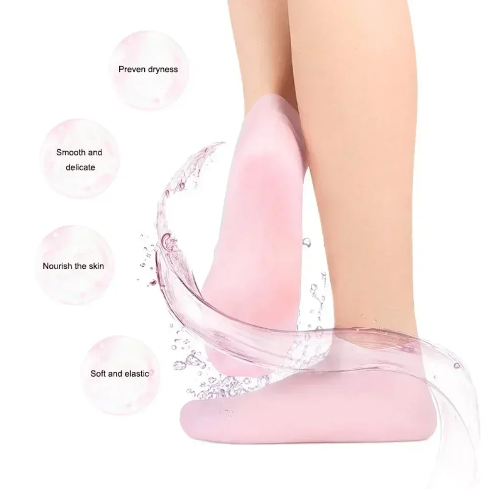 1Pair Silicone Socks Foot Spa  - Aha Bha Exfoliant ulasan dan harga