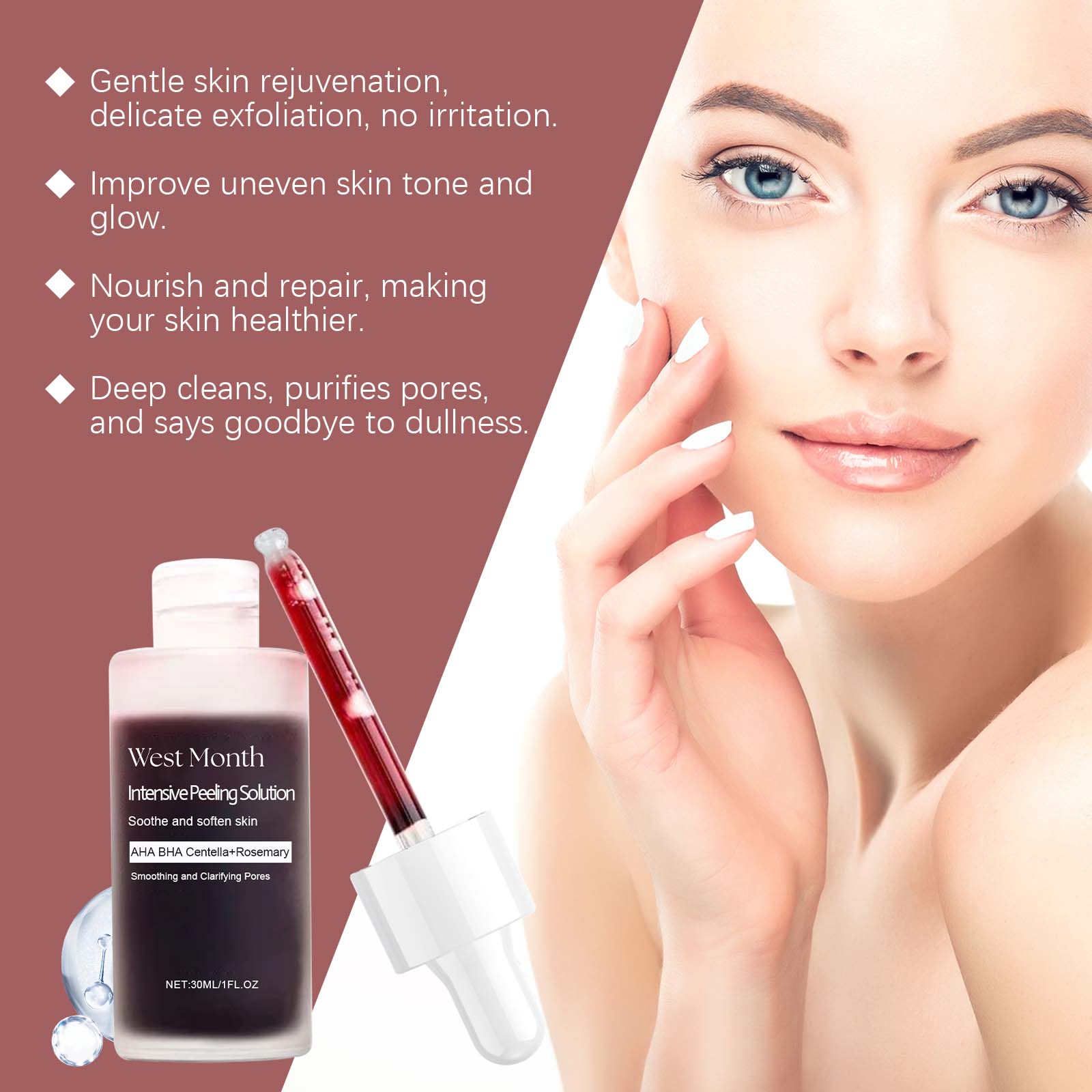 Peeling Face Serum Anti Acne B - Aha Bha Exfoliant ulasan dan harga