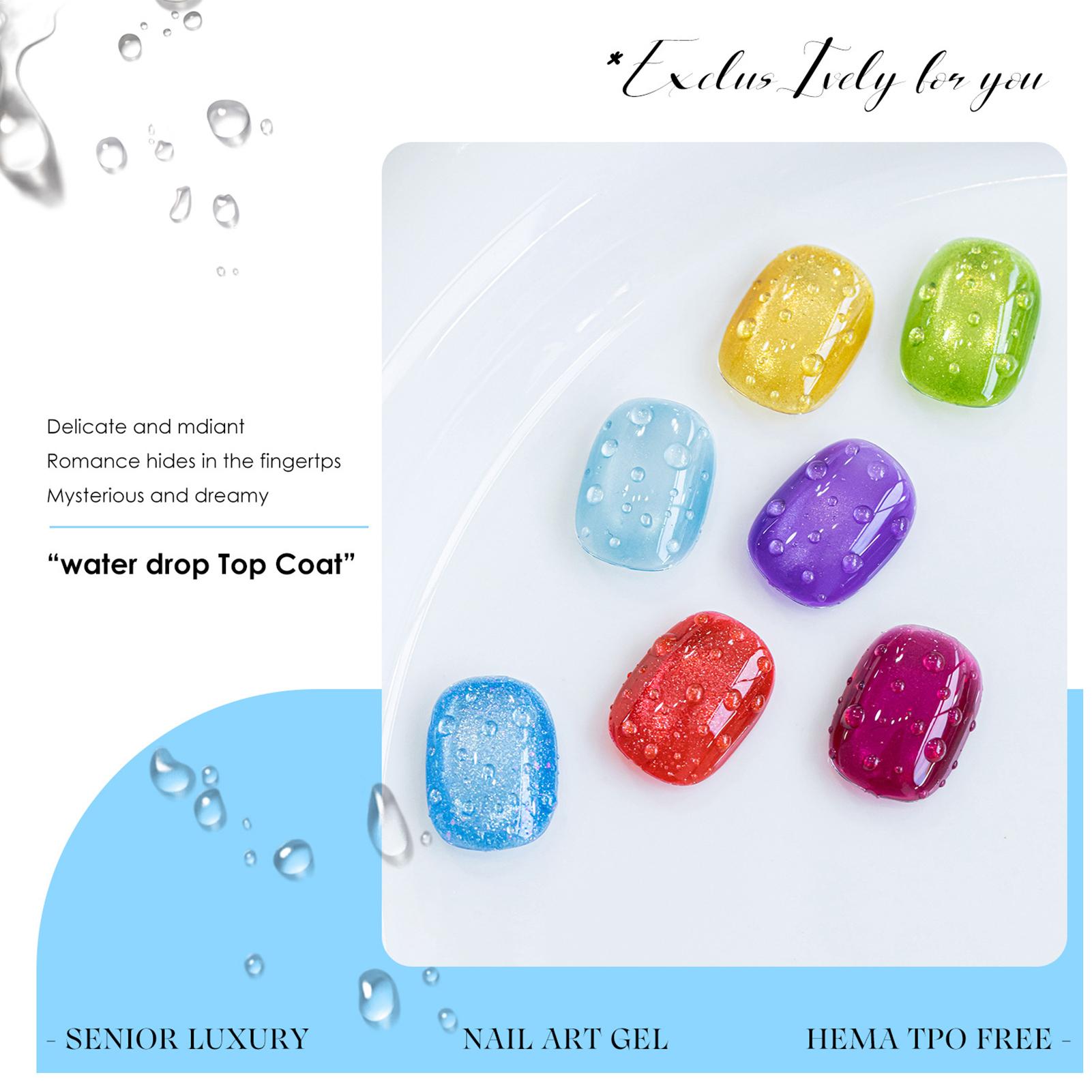 3D Water Droplets Top Coat Gel - Cucumber Cooling Gel ulasan dan harga