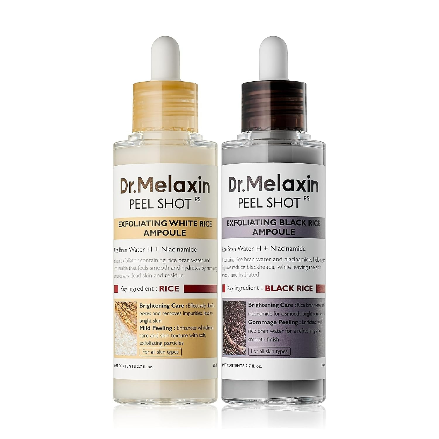 Black Rice Exfoliating Ampoule - Aha Bha Exfoliant ulasan dan harga